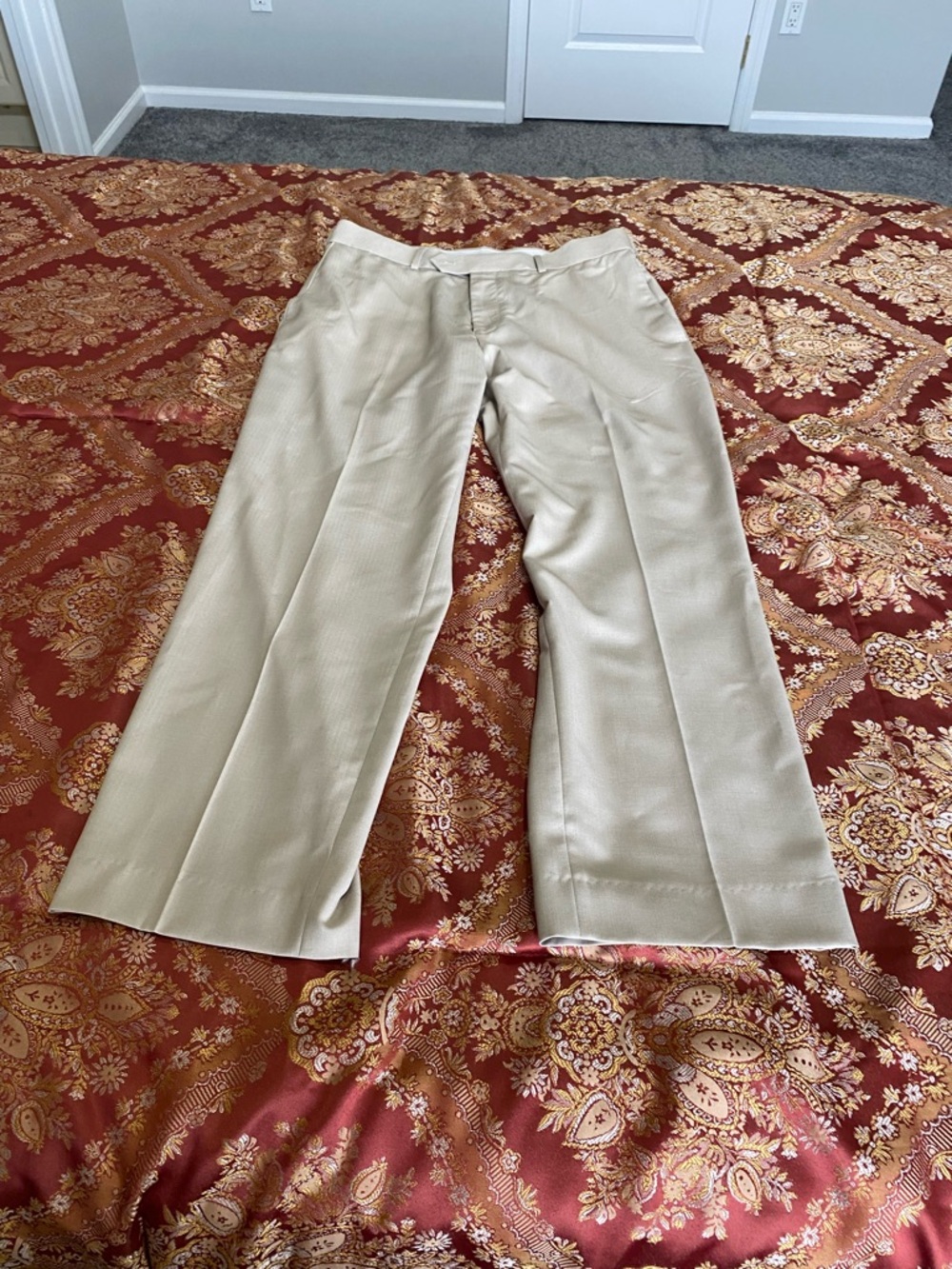 Stafford Men's Dress Pants in Light Beige
